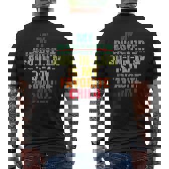 My Son In Law Is My Favorite Child Fathers Day Retro Men's T-shirt Back Print - Thegiftio