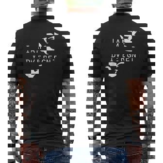 Sono Divergente Amante Dei Libri Fantasy T-shirt da uomo con stampa posteriore - Novitaregali