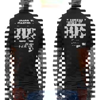 Soon To Be Pops Est2026 Father's Day First Time Dad Men's Back Print T-Shirt | Mazezy