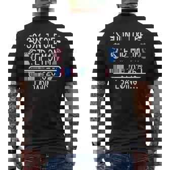 Soon To Be Step Mom Est 2026 Loading Pregnancy Announcement Men's Back Print T-Shirt | Mazezy