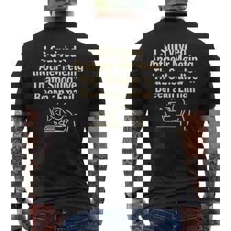 Sopravvissuto A Un Altro Incontro Che Dovrebbe Essere Un'e-Mail T-shirt da uomo con stampa posteriore - Novitaregali