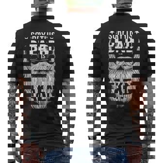 Sorry This Beard Is Taken Bearded Man Husband Tank Top Men's Back Print T-Shirt | Mazezy