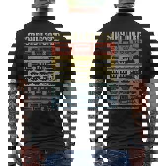 Sorry I Tooted Retro Train Lovers Railroad Conductor Vintage Men's T-shirt Back Print - Thegiftio