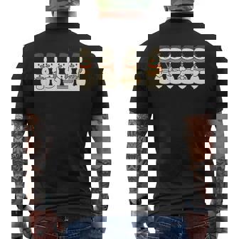 Sourdough Bread Christmas Snowman Baking Bread Chef Baker Men's Back Print T-Shirt | Mazezy