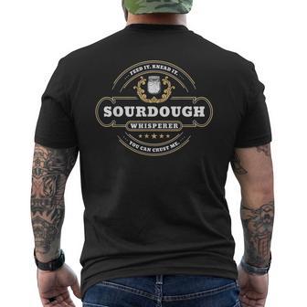 Sourdough Whisperer Bread Baker Men's T-shirt Back Print | Mazezy