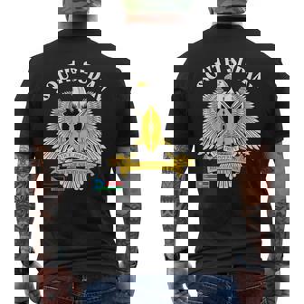 South Sudan Flag Emblem South Sudanese South Sudan Men's Back Print T-Shirt | Mazezy