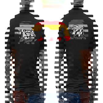 Spain Dad Papi Flag Bear Tank Top Men's Back Print T-Shirt | Mazezy