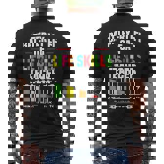 Special Ed Life Skills Teacher Manager Life Skills Teacher Men's Back Print T-Shirt | Mazezy