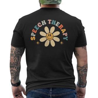 Speech Therapy Pocket Slp Language Pathologist Men's T-shirt Back Print - Thegiftio UK