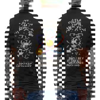 Spiegherei La Fisica Quantistica Divertentecienza Della Fisica Quantistica T-shirt da uomo con stampa posteriore - Novitaregali