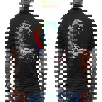 Splash Sports Car Drift Art Auto Fans Motorsport Men's Back Print T-Shirt | Mazezy