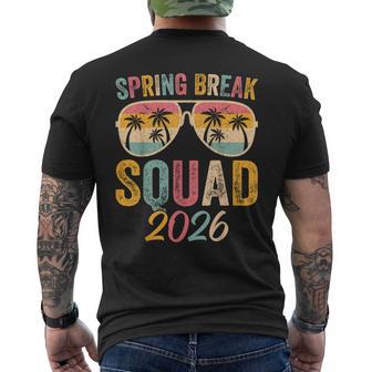 Spring Break Squad 2026 Friends Family Matching Squad Men's T-shirt Back Print | Mazezy