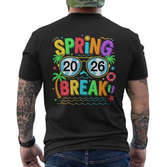 Spring Break Squad Vintage 2026 Florida Cool Sunglasses Men's T-shirt Back Print | Mazezy