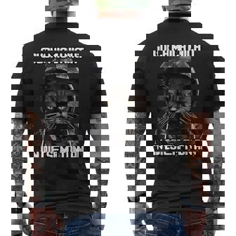Spruch Katze Geschenk I Guck Mich Nicht In Diesem Ton An T-Shirt mit Rückendruck - Geschenkecke