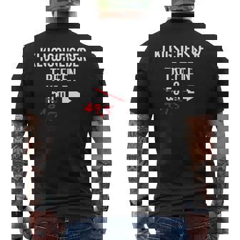 Spruch Klugscheisser Treffen T-Shirt mit Rückendruck - Geschenkecke