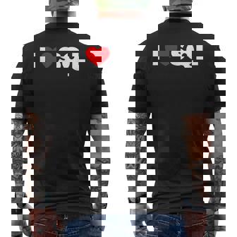 Sql大好き メンズTシャツ バックプリント - Kawaiitshirt