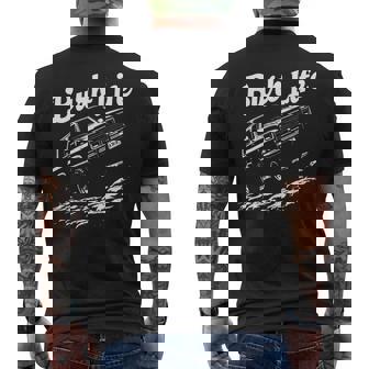 Squarebody Burb ライフトラック シルエット スクエアボディ サバーバン 長袖tシャツ メンズTシャツ バックプリント - Kawaiitshirt