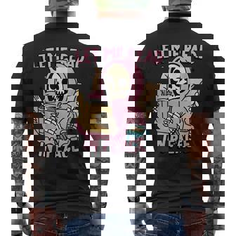 Squelette Amusant Pour Les Amateurs De Livres De Lecture Let Me Read In Peace T-shirt imprimé au dos - Cadeauxyz