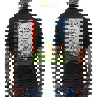 Squirrel I’M So Old I Can’T Remember Where My Nuts Are Men's T-shirt Back Print - Thegiftio