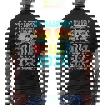 St Maarten Squad 2026 Vacation Friend Family Matching Group Men's T-shirt Back Print - Seseable