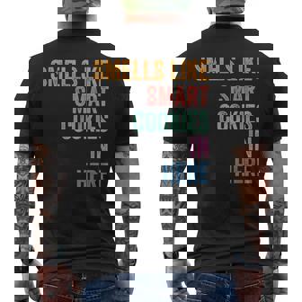 Staar State Testing Day Motivation Smells Like Smark Cookies Men's T-shirt Back Print - Seseable