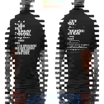 Staff Sergeant Definition Military Rank Patriotic Sergeant Tank Top Men's Back Print T-Shirt | Mazezy