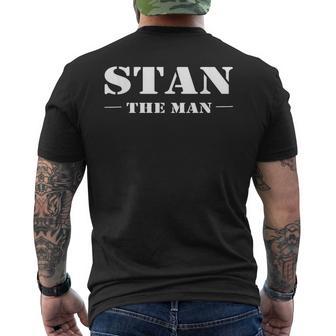 Stan The Man ギフトネームtシャツ メンズTシャツ バックプリント - Kawaiitshirt