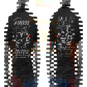 Stepping Into My 20th Birthday Like A Queen Boss Bday Party Men's Back Print T-Shirt | Mazezy