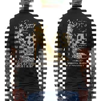 Stepping Into My 49Th Birthday With God's Grace & Mercy Men's T-shirt Back Print | Seseable UK