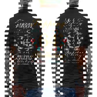 Stepping Into My 64th Birthday Like A Queen Boss Bday Party Men's Back Print T-Shirt | Mazezy