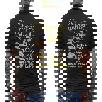 Stepping Into My 65Th Birthday With Gods Grace And Mercy Men's T-shirt Back Print | Mazezy