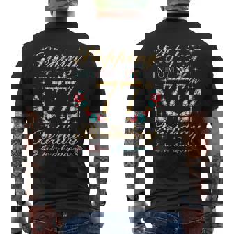 Stepping Into My 77th Birthday Like A Queen Boss Bday Party Men's Back Print T-Shirt | Mazezy