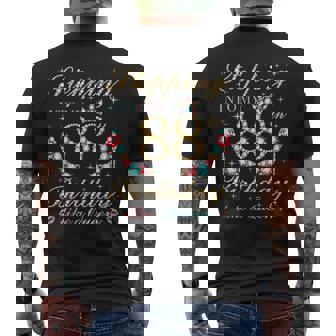 Stepping Into My 88th Birthday Like A Queen Boss Bday Party Men's Back Print T-Shirt | Mazezy