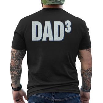 Stolzer Papa Mit 3 Kinder Dad Hoch 3 T-shirt da uomo con stampa posteriore - Novitaregali