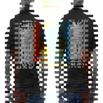 Storm Chaser Weather Tornado Hurricane Watcher Meteorologist Men's Back Print T-Shirt | Mazezy