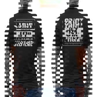 Straight Outta Jeju Island Men's Back Print T-Shirt | Mazezy