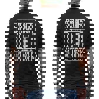 Straight Outta My Thirties メンズTシャツ バックプリント - Kawaiitshirt