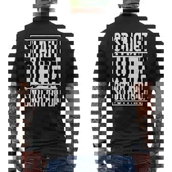 Straight Outta South Africa Men's Back Print T-Shirt | Mazezy