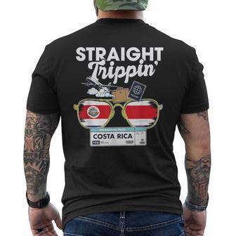 Straight Trippin' Costa Rica Vacation Tour Travel Trip Men's T-shirt Back Print - Thegiftio UK