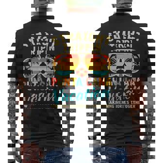 Straight Trippin Punta Cana 2025 Beach Summer Vacation Trip Men's T-shirt Back Print - Thegiftio