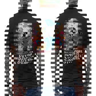 Street Photography Celebration Storytelling Moment Men's Back Print T-Shirt | Mazezy