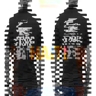 Strong Haiti Forca Haitian Pride Alligator Island Culture Men's Back Print T-Shirt | Mazezy