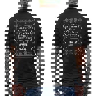 Students Saying 6-7 67 Six Seven Teacher Christmas Men's Back Print T-Shirt | Mazezy