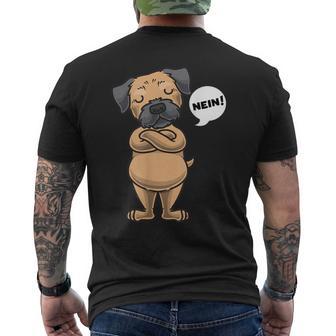 Sturer Border Terrier Hund Lustig Borderterrier Hundefan T-Shirt mit Rückendruck - Seseable