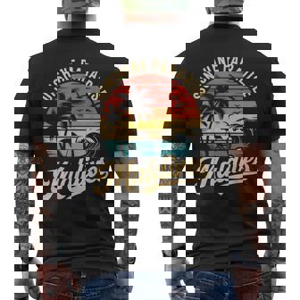 Sunshine Paradise Tropical Surfing Maldivian Island Maldives Men's Back Print T-Shirt | Mazezy