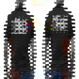 Superhero Cats Kitten Kitty Cats Lover Super Kitten Men's T-shirt Back Print - Thegiftio