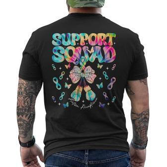 Support Squad Autism Awareness Acceptance Infinity Symbol Men's T-shirt Back Print - Thegiftio UK