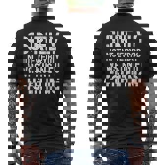 Surely Not Everybody Was Kung Fu Fighting Song Vintage Men's Back Print T-Shirt | Mazezy