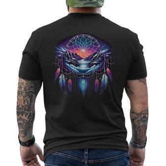 Surreal Dream Catcher Bohemian Spiritual Festival Fashion Men's T-shirt Back Print - Thegiftio UK