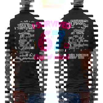 I Survived 67 Days Of School Six Seven 6 7 Teacher 67 Days Men's Back Print T-Shirt | Mazezy